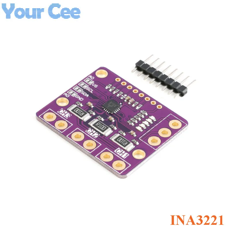 I2C SMBUS INA3221 трехканальный шунт тока питания монитор напряжения сенсорного модуля