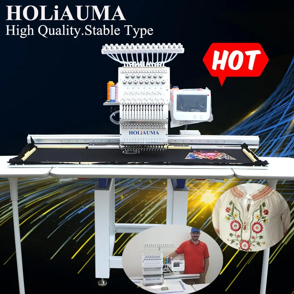 Большая рабочая зона индивидуального типа с одной головкой Вышивка машина