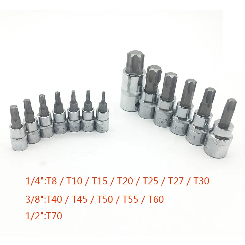 Mainpoint горячая Распродажа 13pc звездообразная звезда Набор торцевых гаек 1/4 3/8 и 1/2