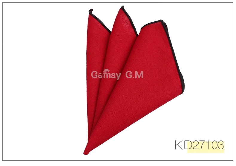 KD27103 Модные однотонные льняные карманные квадратные костюмы носовые платки ярких цветов Повседневный костюм квадратный платок полотенца вечерние шарфы - Цвет: KD27103