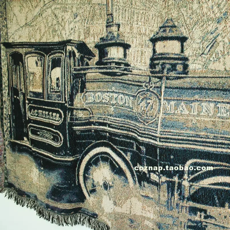 Европейские классические одеяла локомотивное ретро полотенце для дивана