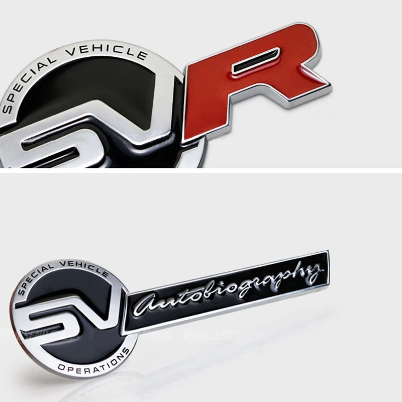 1 шт. 3D металлический значок-эмблема SVR для бокового крыла автомобиля заднего