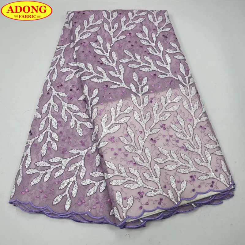 ADONG 2018 розовый вуаль Африки кружевной ткани чистая ткань тюль кружевная с