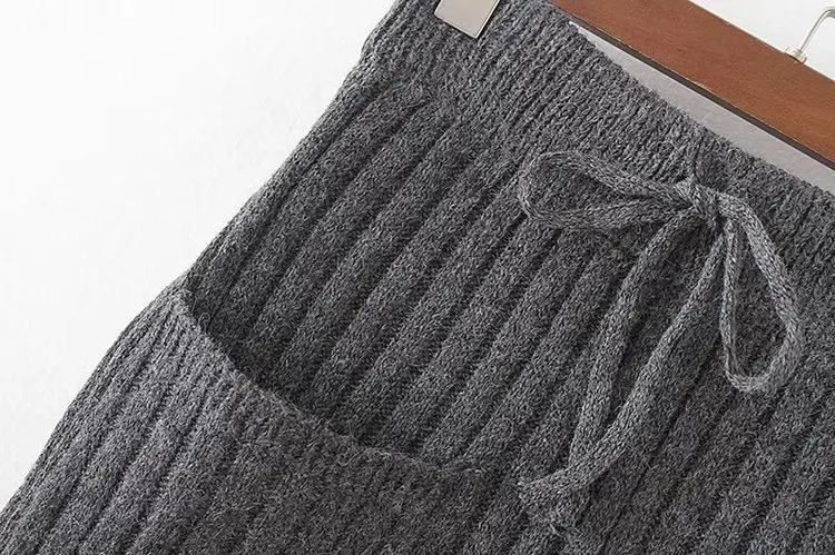 autumn winter women's elegant pencil knitted skirts slim tight hip skirt ladies floral printed long OL office | Женская одежда