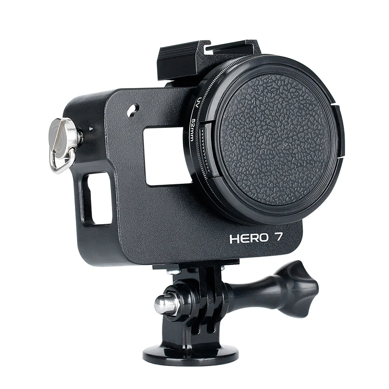 Экшн камера аксессуары для Gopro 7 Алюминиевый сплав металлический корпус рамка с