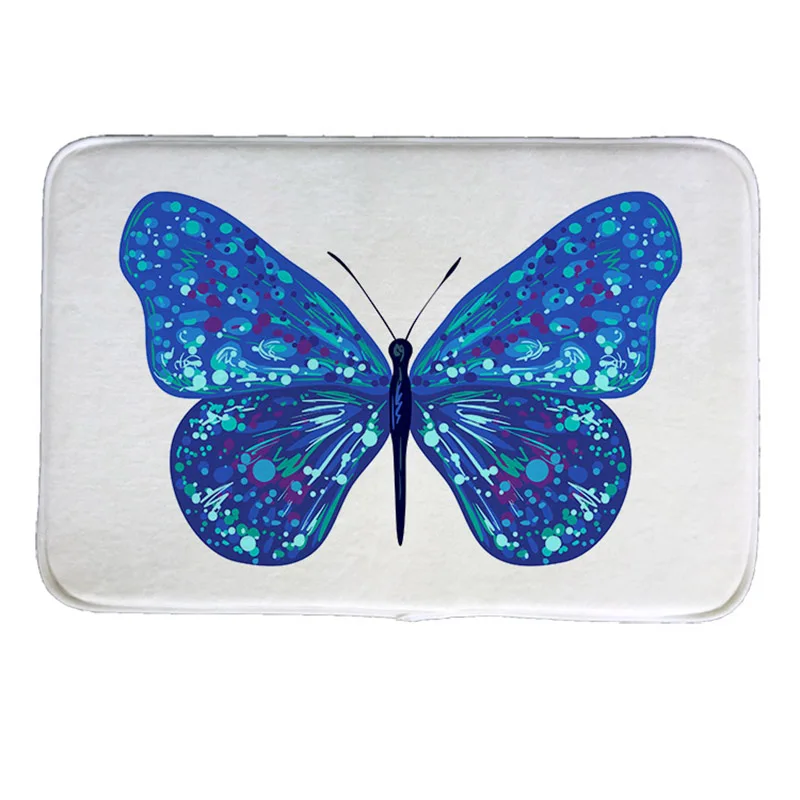 Коврик с принтом бабочек нескользящий коврик на полу коврики для кухни