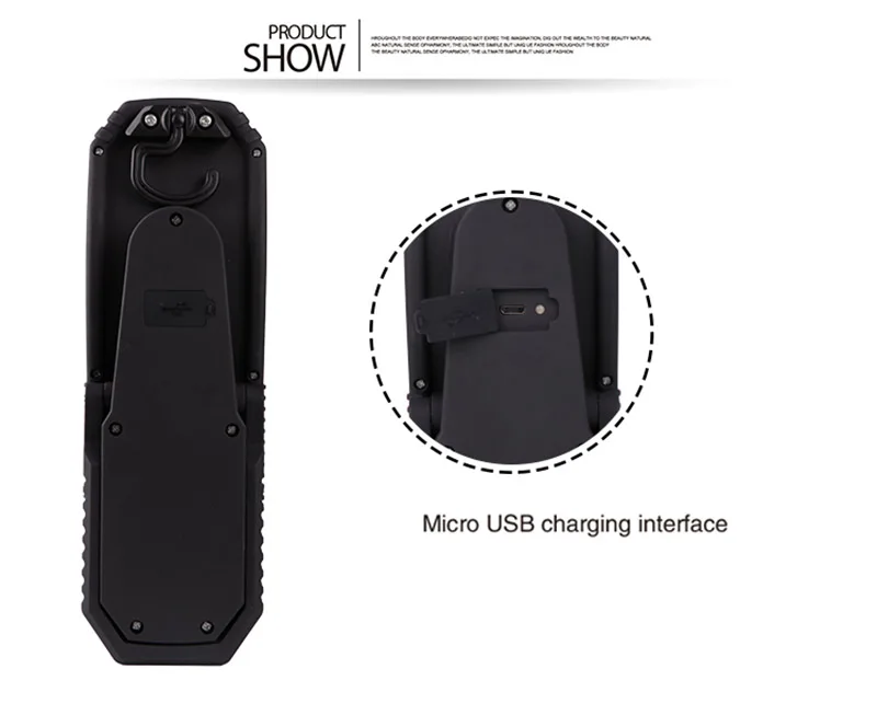 EZK20 дропшиппинг портативный флэш-светильник фонарь USB Перезаряжаемый светодиодный рабочий светильник Магнитный COB Многофункциональный подвесной для кемпинга