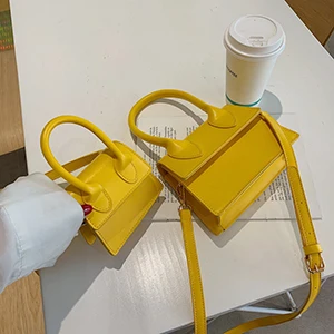 Yellow Мини Мода 2 размера сумки для девушек Роскошные Дизайнерские милые дамские сумки через плечо женские сказочные портативные сумки через плечо - Цвет: Yellow