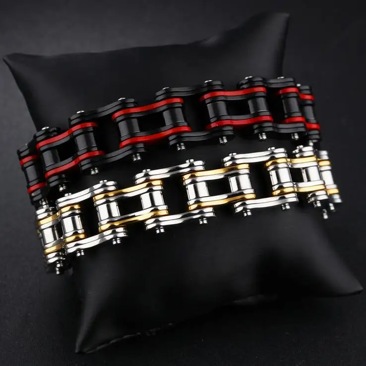 Браслет-цепочка мужской из нержавеющей стали ювелирное изделие в стиле панк-рок