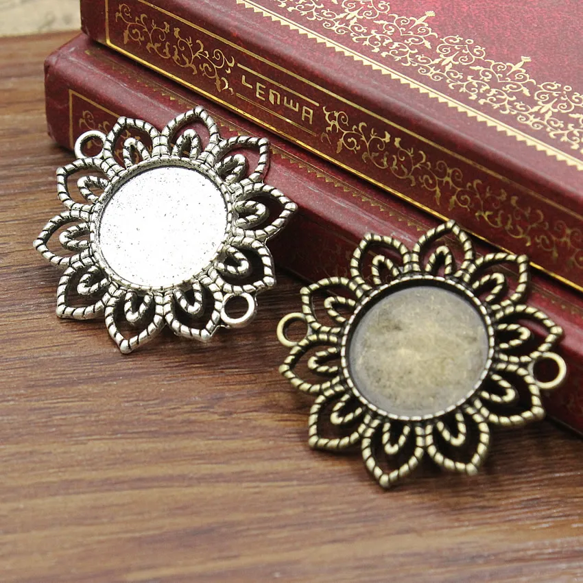 

Кабошоны круглые 18 мм, камея/стекло/рамка для кабошона, 5 шт., K02120