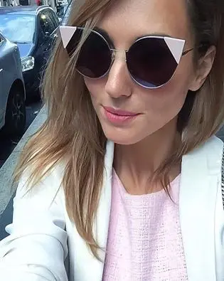 Солнцезащитные очки кошачий глаз женские модные брендовые дизайнерские