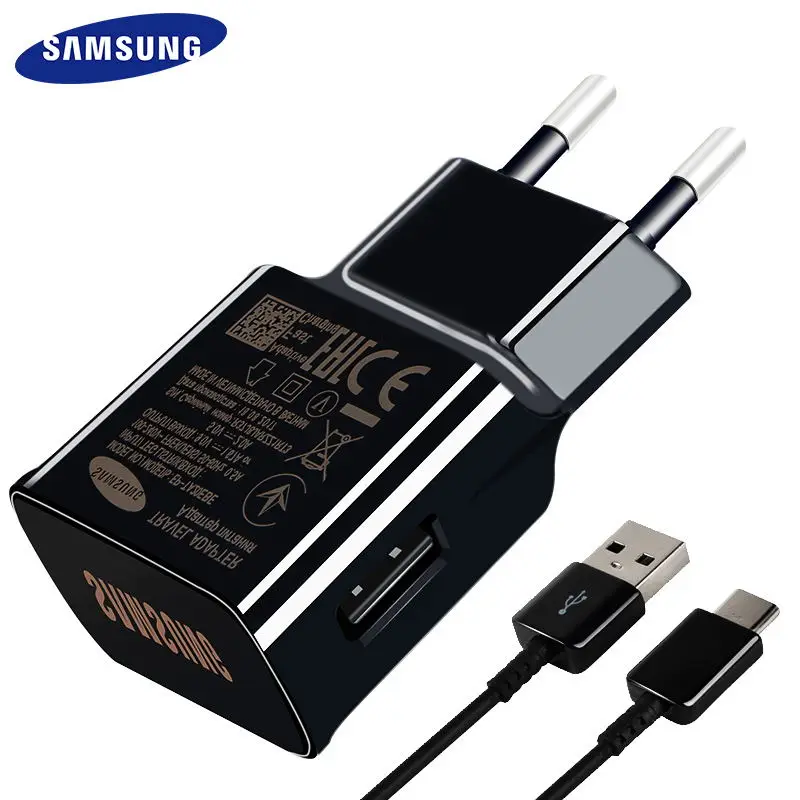 Быстрое зарядное устройство Samsung Galaxy S8 S9 plus 9 В 1 2 А и 5 кабель USB Type C длиной м