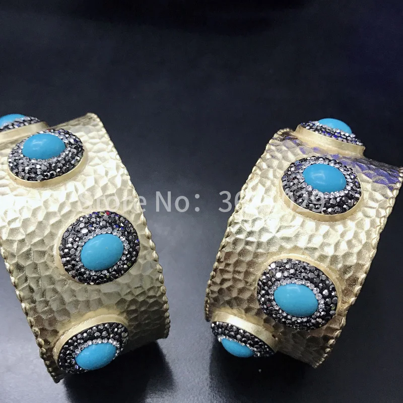 Yellow snakeskin personality fashion open bracelet manual mosaic | Украшения и аксессуары