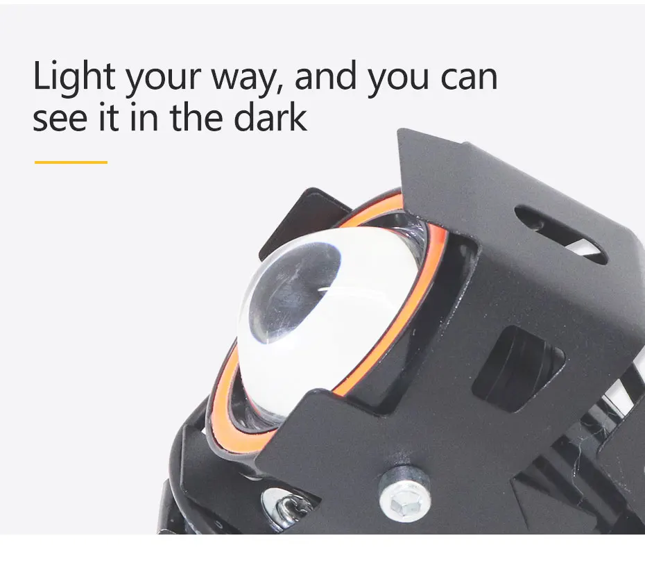 2 Headlights Jueshuai, 3200 Вт, 60 в, мощный светильник, головной светильник, более яркий, долгий срок службы, для самоката, налобный фонарь, безопасный, удобный, с четкими линиями, подходящий, EScooter - Цвет: 2 Headlights