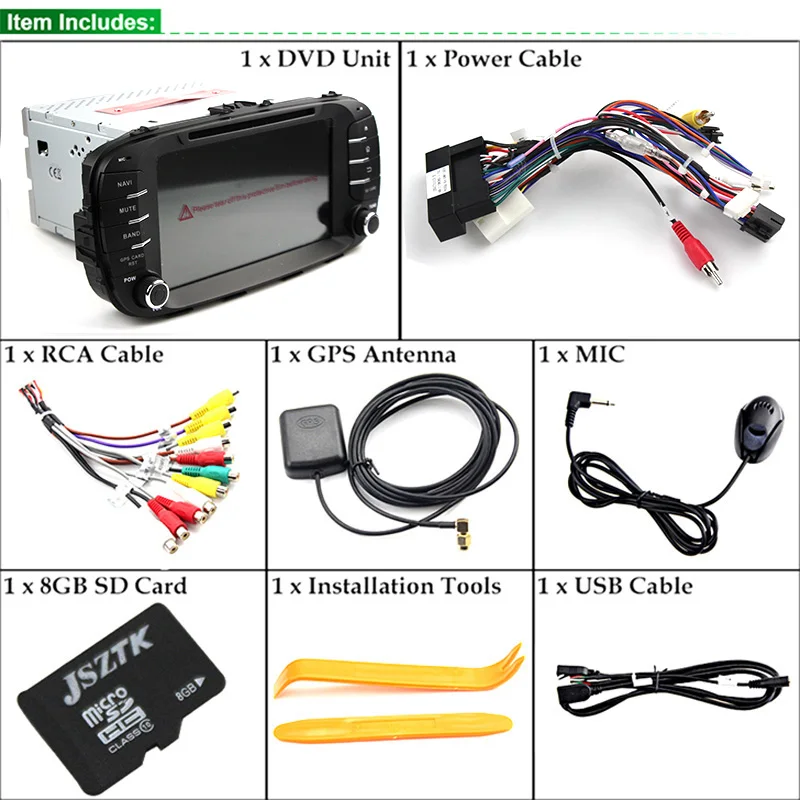 1024*600 4GB RAM Octa Core Android 8.0 Car DVD Radio Player Fit Kia Soul 2014 2015 2016 Multimedia TV GPS Navigation 4G Network |