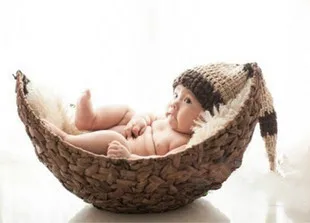 New Arrival Newborn No Blanket Hand Series Children Photography Big Crescent Photography Baby Infant Basket Props Toy Gift