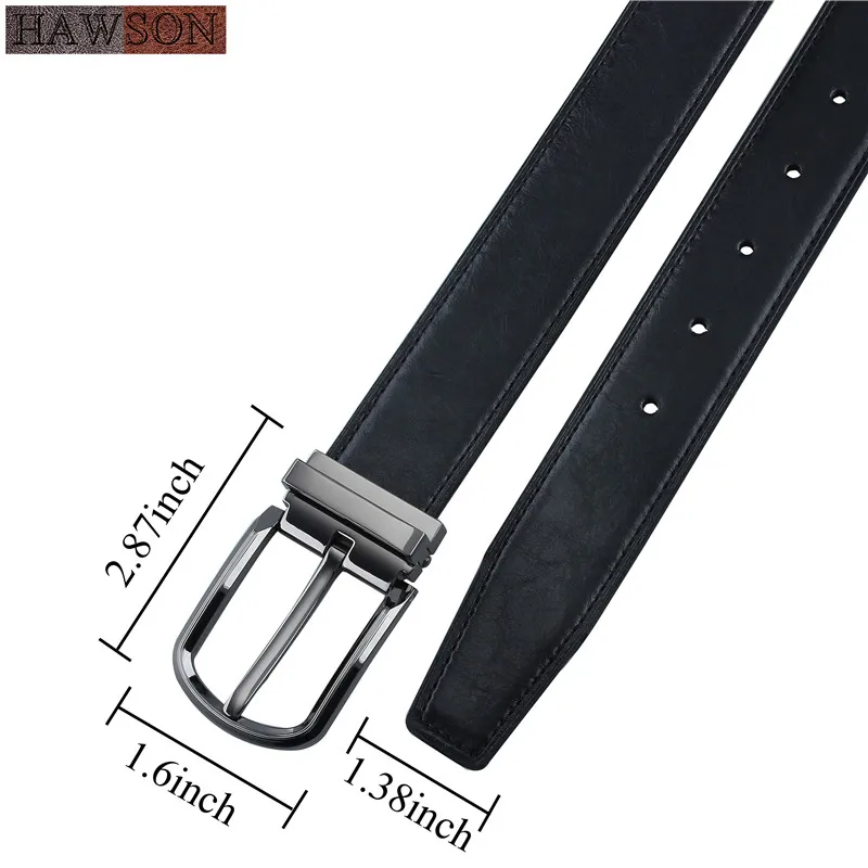 Однотонные черные кожаные ремни Премиум ремень с пистолетной пряжкой
