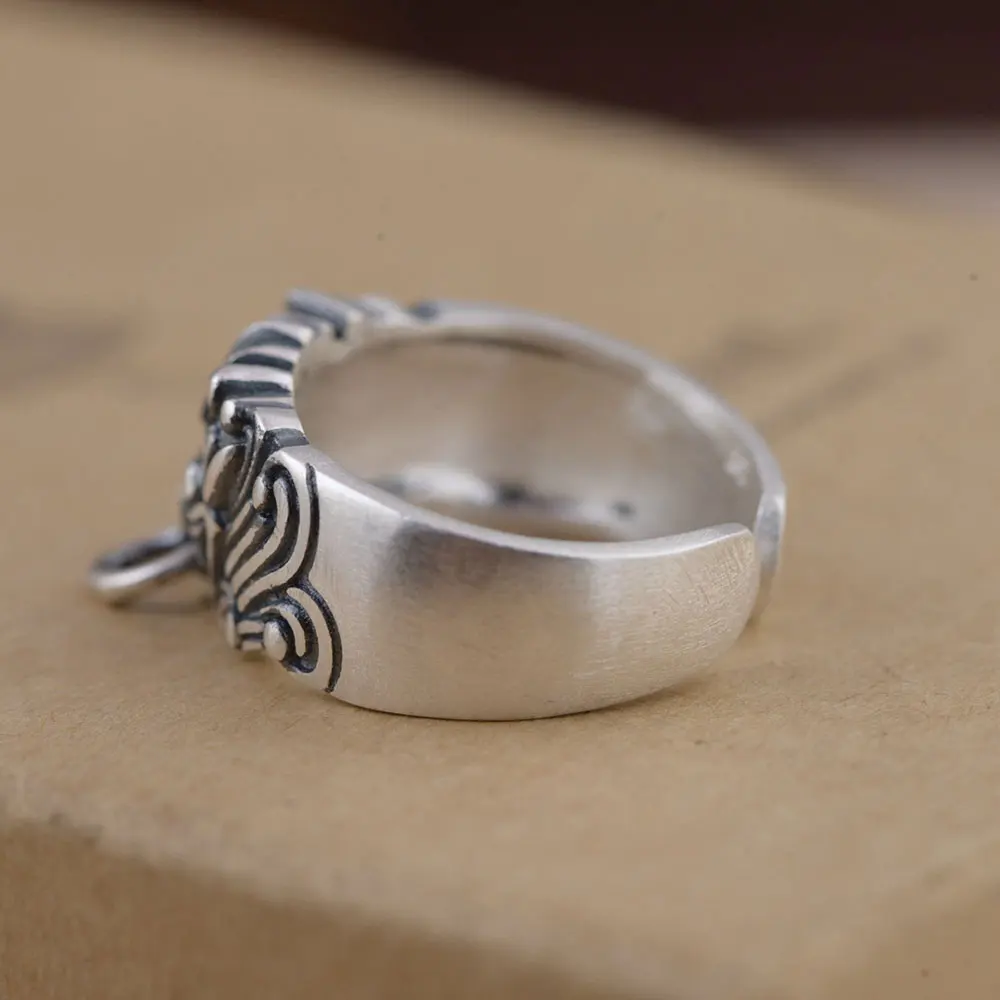 Мужское кольцо из серебра 925 пробы регулируемый размер|thai silver ring|silver ringring for |