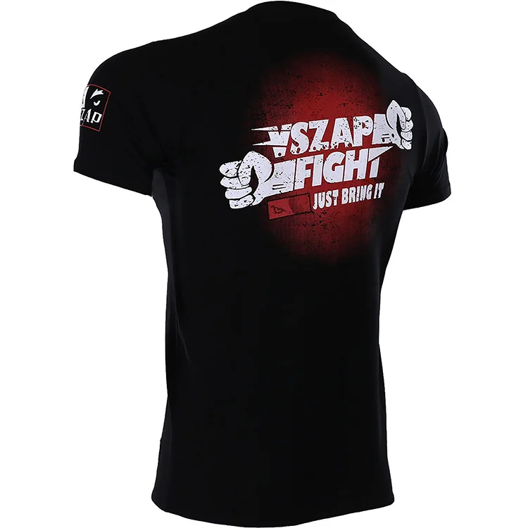 VSZAP fist fight fighting sports MMA t shirt wulin feng tai бокс трансляция короткий рукав мужские боевые