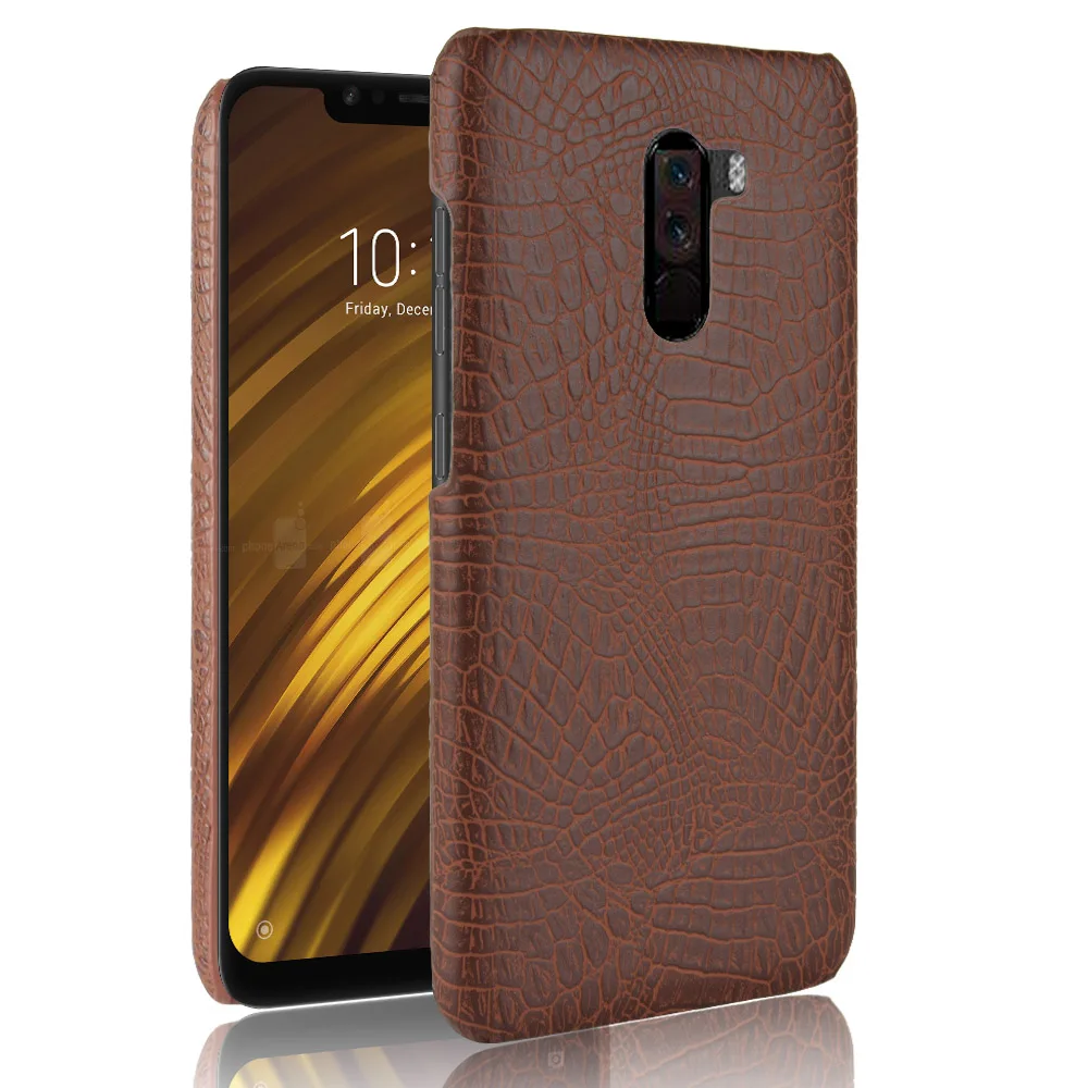 Чехол Xiomi Pocophone F1 для телефона Xiaomi Poco чехол-накладка из крокодиловой кожи