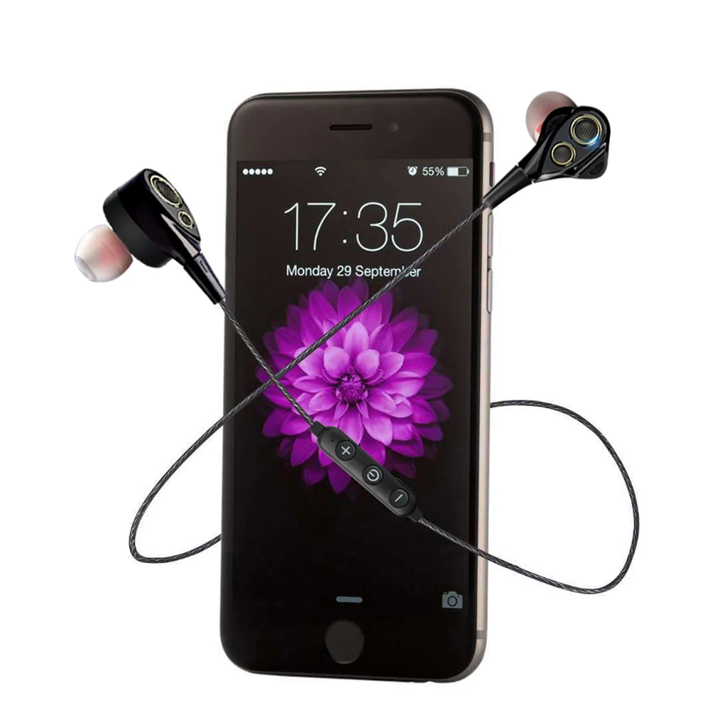 FBYEG DT100 Bluetooth наушники Беспроводные спортивные бас наушники вкладыши с микрофоном fone de ouvido Bluetooth для телефона