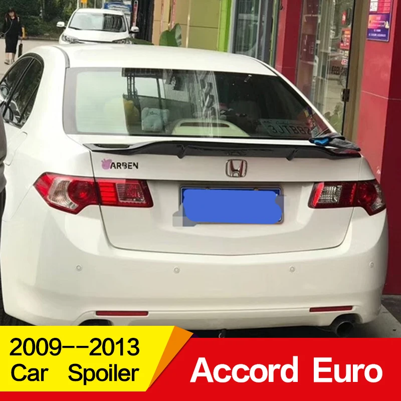 Используется для Accord евро спойлер 2009 10 11 12 13 лет Европейская версия Глянцевая углеродное волокно/FRP заднее крыло R Стиль SPIRIOR аксессуары