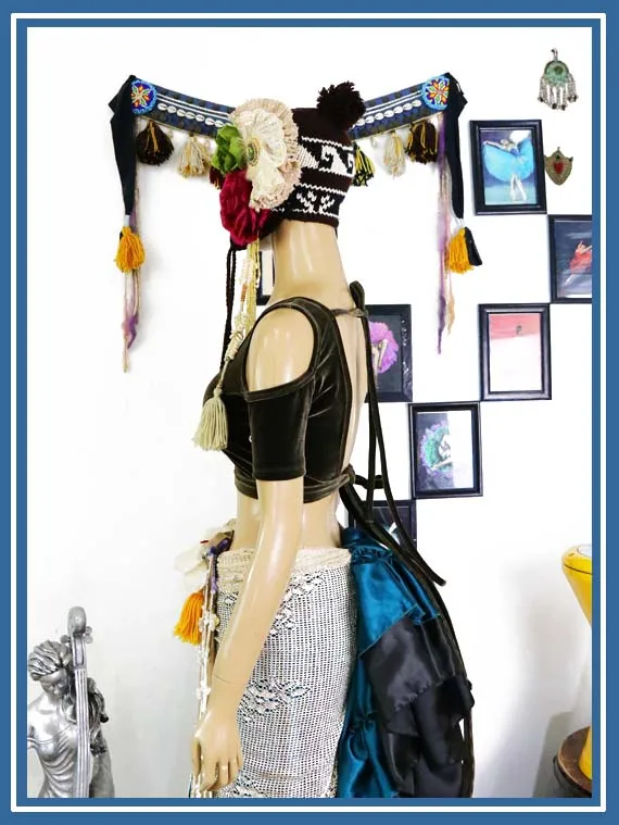 Бархатный костюм для танца живота Fat Chance Tribal топ с коротким рукавом FB42|belly dance