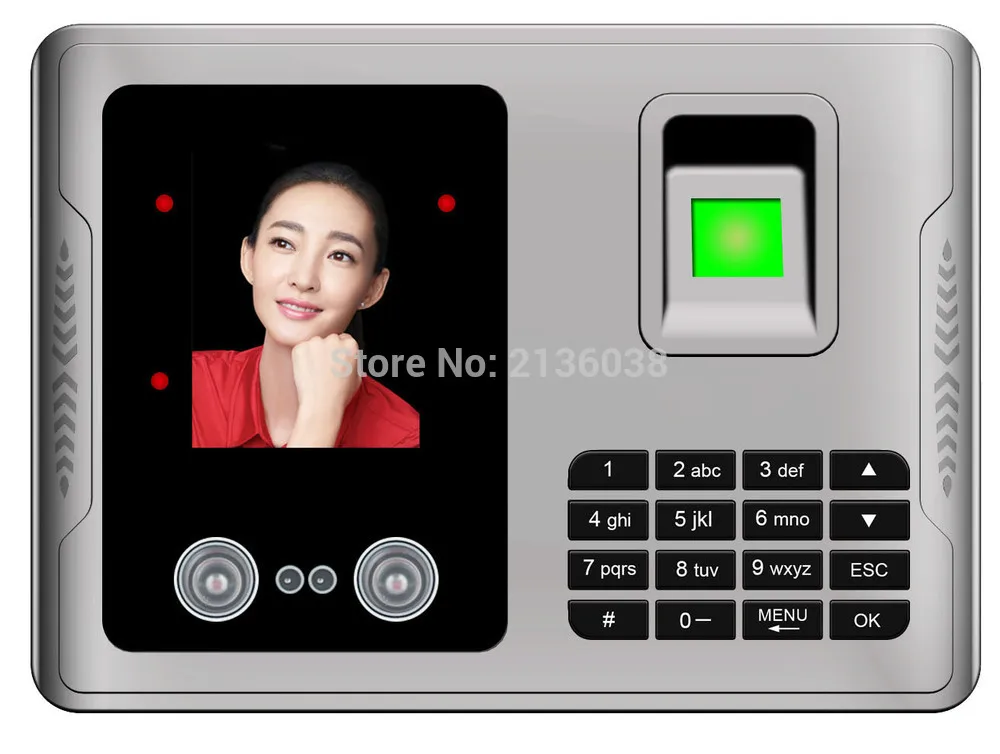 Распознавание лиц 500 пользователей лица 3000 отпечатков пальцев USB отчет о загрузке