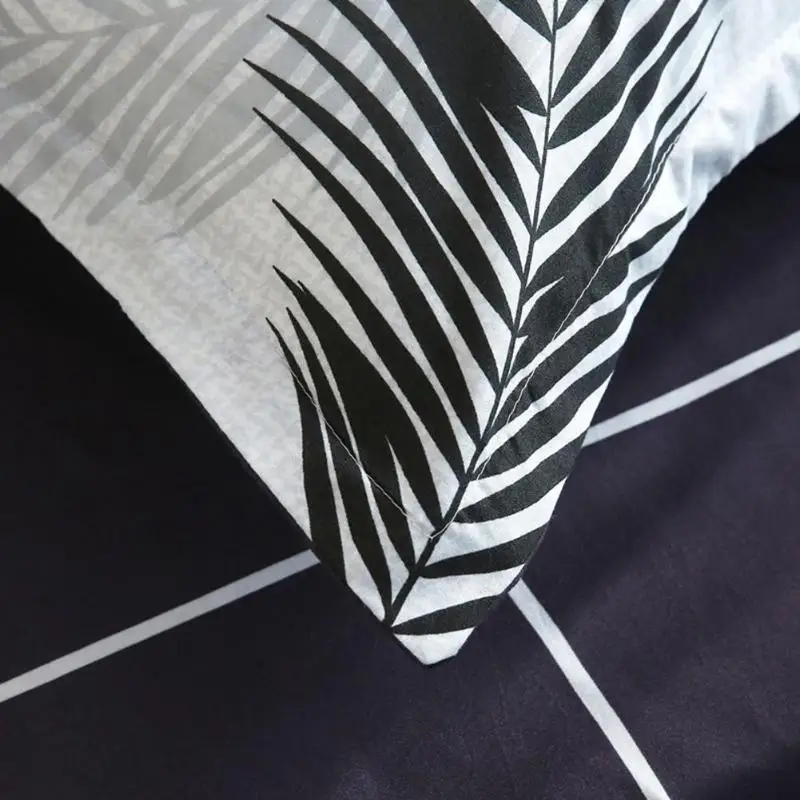 4 шт. простой стиль пододеяльник простыня Комплект постельного белья с принтом