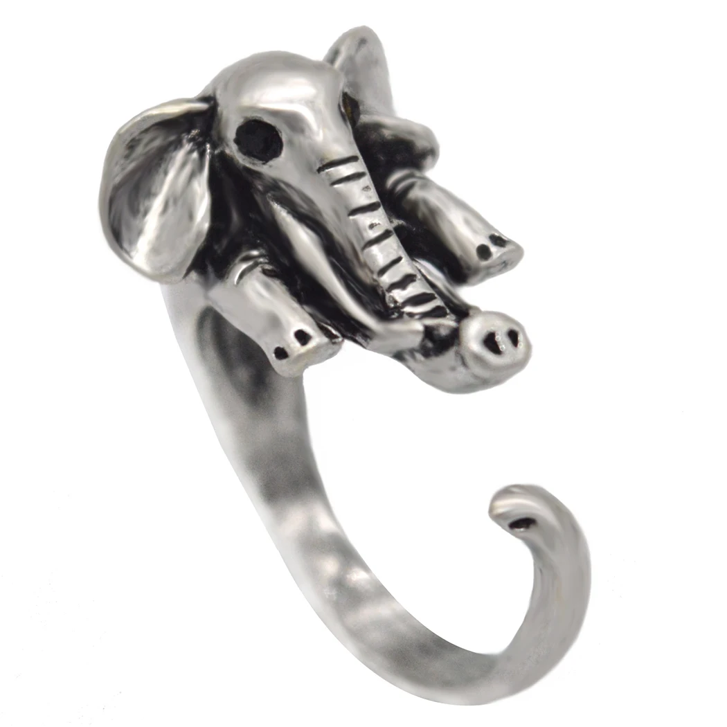 Cxwind Hot Sale Engagement Hinoceros Ring Rhino Ring Everyday Fashion Finger Jewelry Animals Rings For Women's Animal Love Gift - Цвет основного камня: Picture