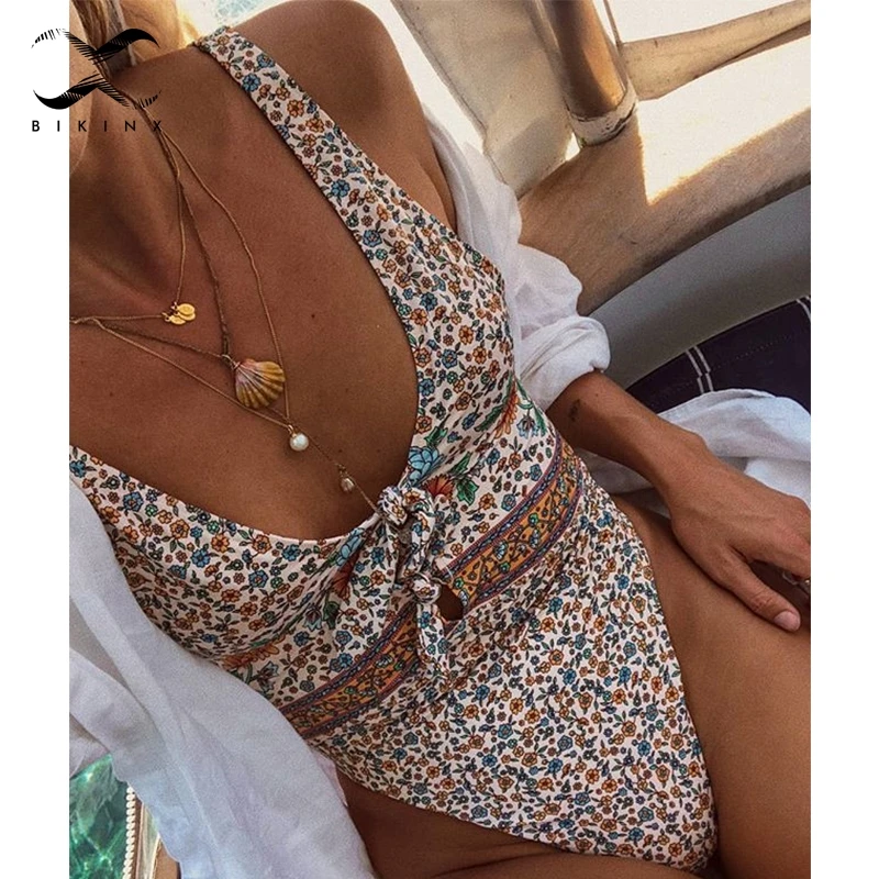 Женский слитный купальник Bikinx купальный костюм большого размера в стиле ретро с