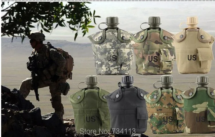 Бутылка США креативный Открытый Военный Туризм кемпинг бутылка с алюминиевой