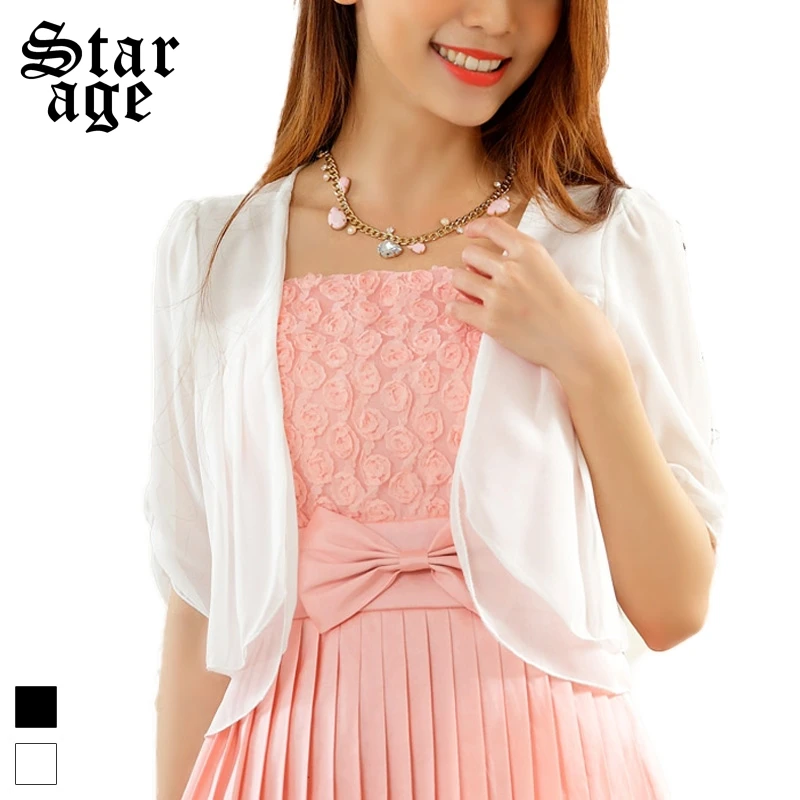 M XXXL женская шифоновая куртка с оборками пальто женские топы коротким рукавом