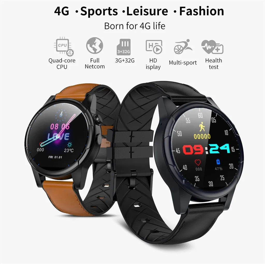 Смарт-часы Beautyss 3+ 32 Гб 4G, спортивные фитнес-часы, трекер сердечного ритма, gps, 2MP камера, для Android amazfit bip, Смарт-часы, IPX7