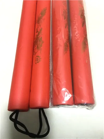 2 шт./лот) 4C пенопласт для боевых искусств Nunchakus дети Веревка Цепи пластиковые nunchaku ребенок кунг-фу ушу нунчаки тренер для начинающих - Цвет: red red