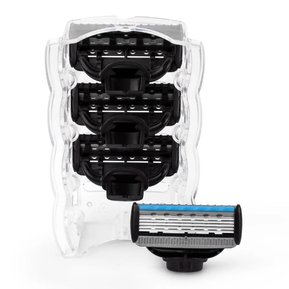 QShave Manual Shaving Razor Blade for Man Blade Refill X5 Bl