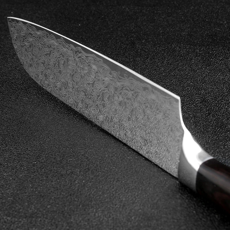 Нож XITUO Santoku 7 дюймов кухонные ножи шеф повара высокоуглеродистая Нержавеющая
