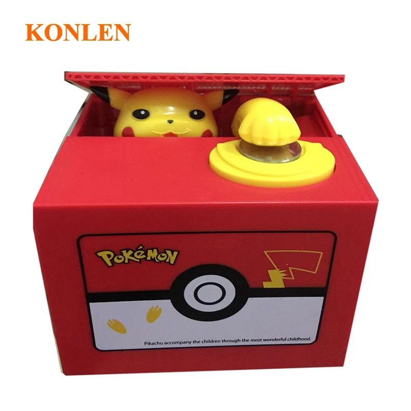 Pokemon go plus сейф для монет копилка кражи электронная блистерная коробка денег на
