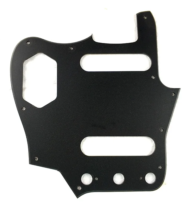 1 Ply Matt Black Pleroo на заказ гитара pickgaurd Scratch Plate-для нас Левая рука Гитара Jaguar Pickguard Scratch Plate - Цвет: 1 Ply Matt Black