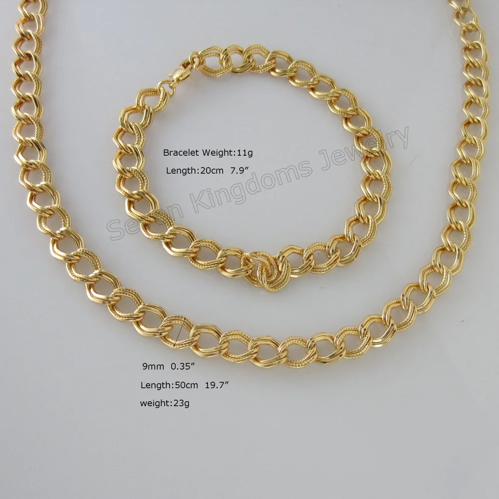 Минимальный заказ 1 шт.-желтый золотой GP крученый овальный звено цепочки в виде 19 7