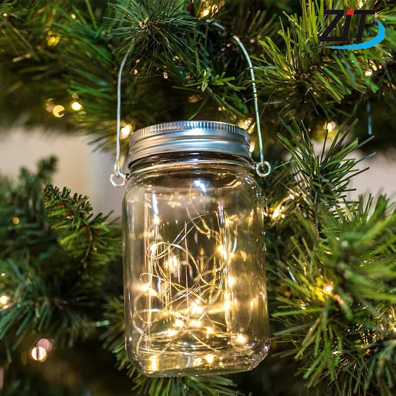Светодио дный светодиодная Фея солнечный свет для Mason Jar крышка вставка Цвет