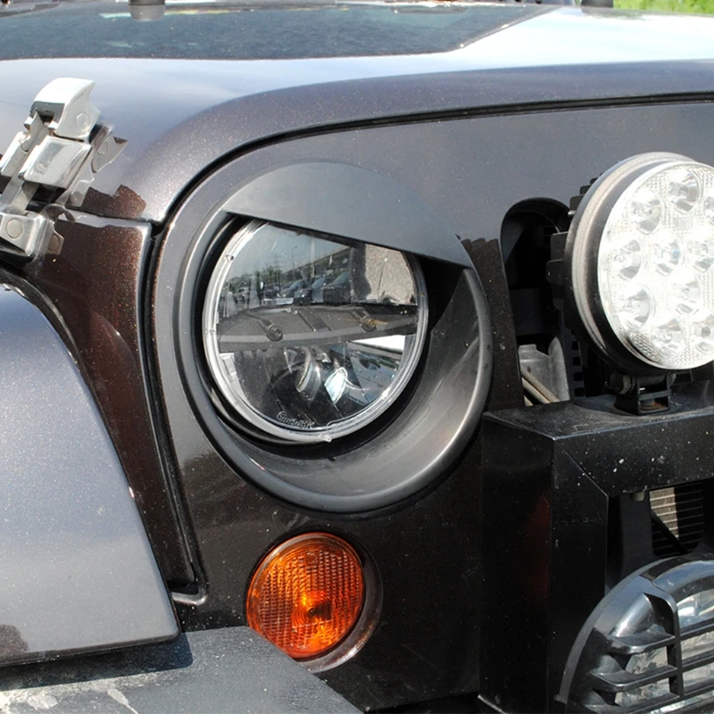 Новинка 2019 2х окантовочный передний светильник Angry Bird Trim Cover ABS для Jeep Wrangler 2007-2015