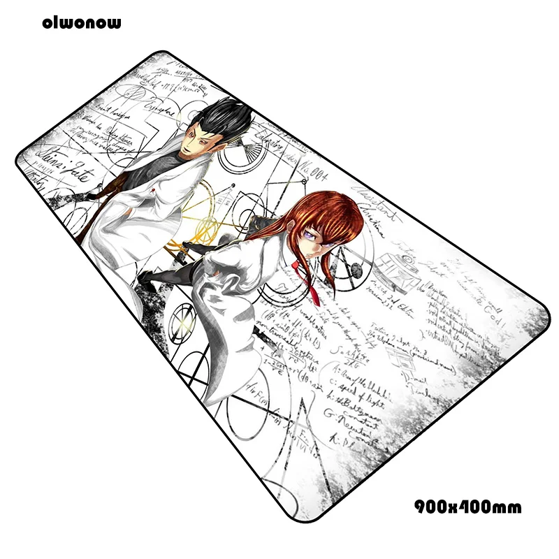 size900x400x2mm Steins Gate коврик для мыши Рождественские подарки 90x40 см ноутбук с алюминиевым корпусом коврик для мыши, игровой коврик для мыши с изображением большой лучший коврик для мыши от производителя стол для компьютера padmouse коврики - Цвет: size900x400x2mm