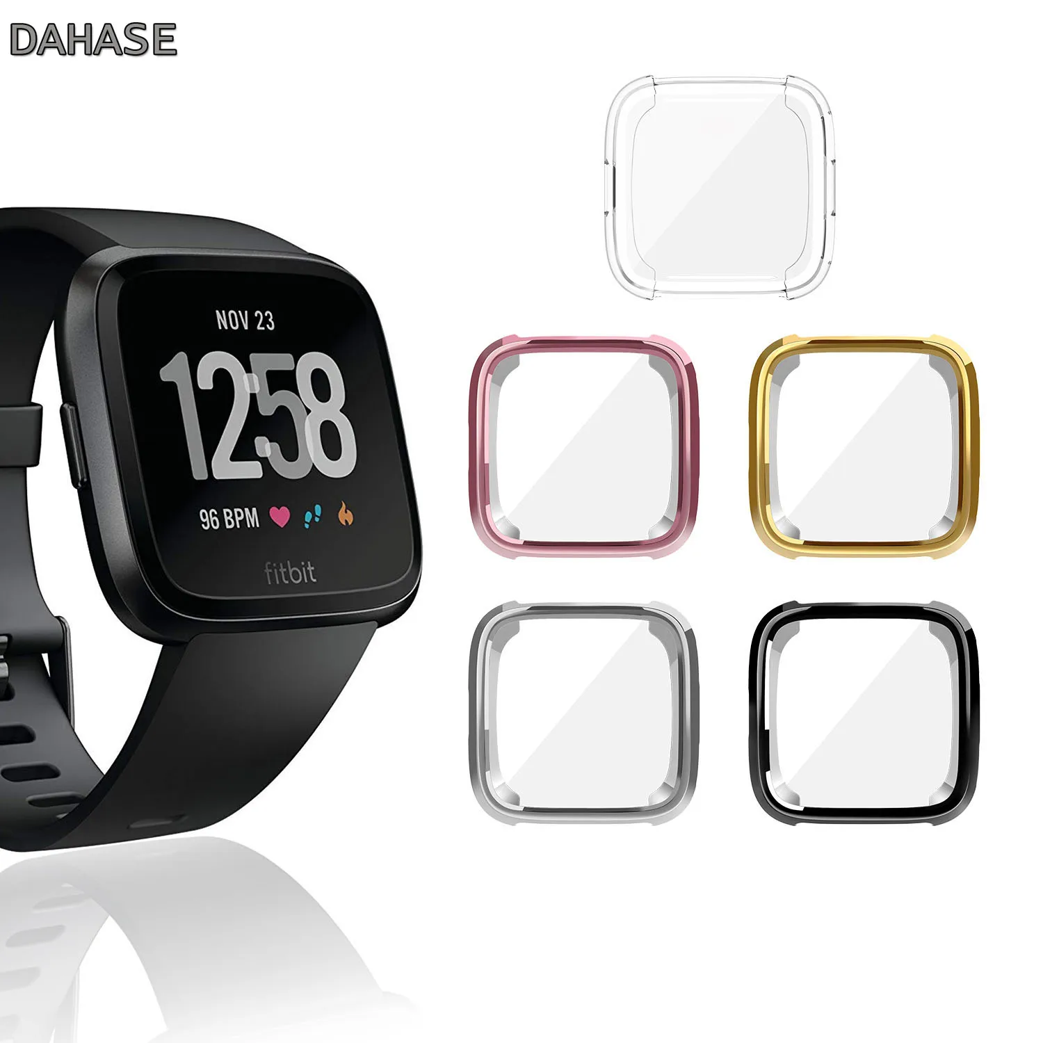 Ультратонкий Мягкий чехол из ТПУ с покрытием для Fitbit Versa силиконовый полной