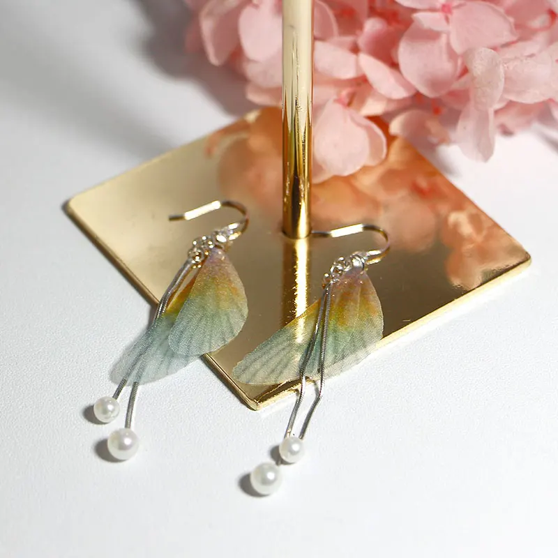 Женские серьги из серебра 925 пробы в форме крыла бабочки | Украшения и аксессуары