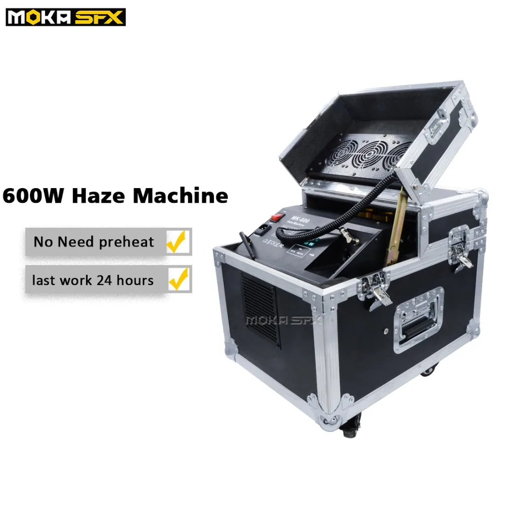 

No Need Pre-heat 600w Dual Haze Machine DMX Wireless Smoke Fog Machine Fogger Machine For Stage Effect Equipment