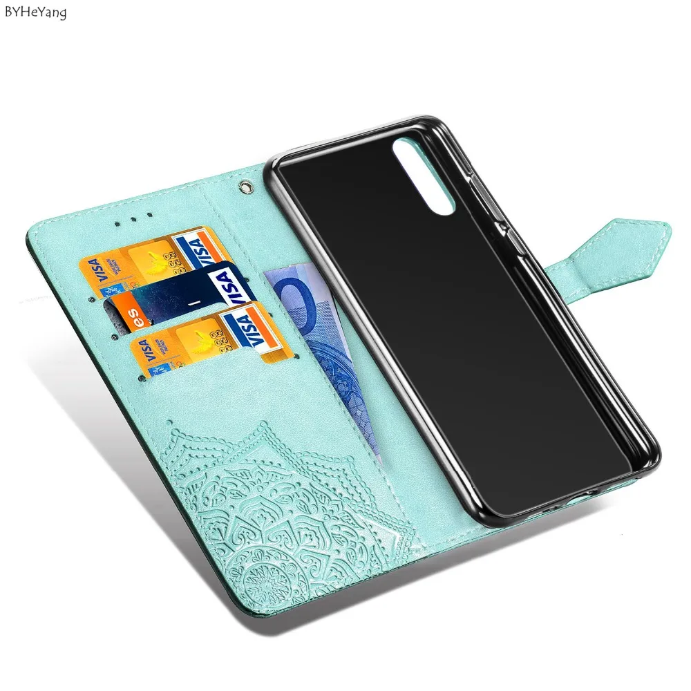 P20 Pro Чехол из искусственной кожи и держатель TPU Чехлы-бумажники с подставкой для