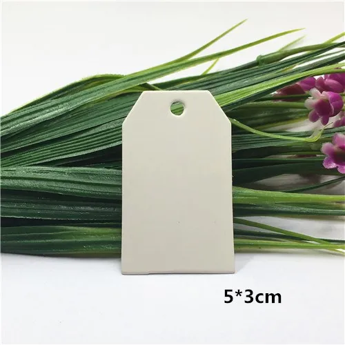 5x3cm white 50 шт крафт-бумага прекрасный коричневый подарок навесные лейблы карты круглые и Т-образные Популярные сообщения Примечание имя карточка ручная работа креативные бирки карты - Цвет: 5x3cm white