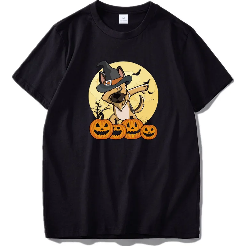 Футболка с немецкой овчаркой, Рождественский забавный мопс, Camiseta, унисекс, хлопок, дизайнерская Подарочная футболка, Homme, европейский размер