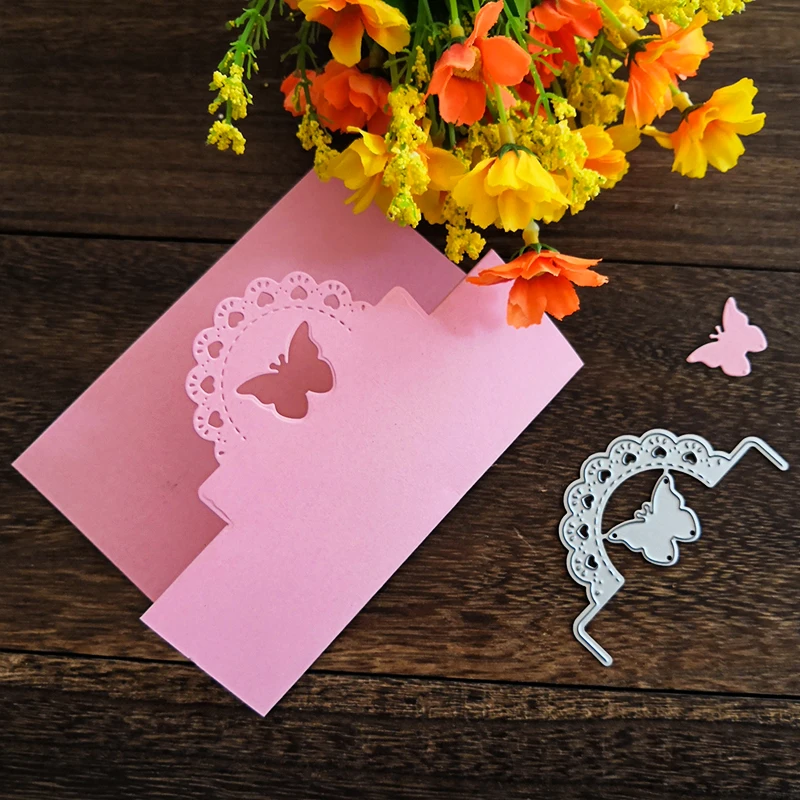 Butterfly Love Heart edge Metal Cutting Dies New 2018 Lace Border Crafts Die Cuts Decoration for Scrapbooking DIY Paper Cards | Дом и сад